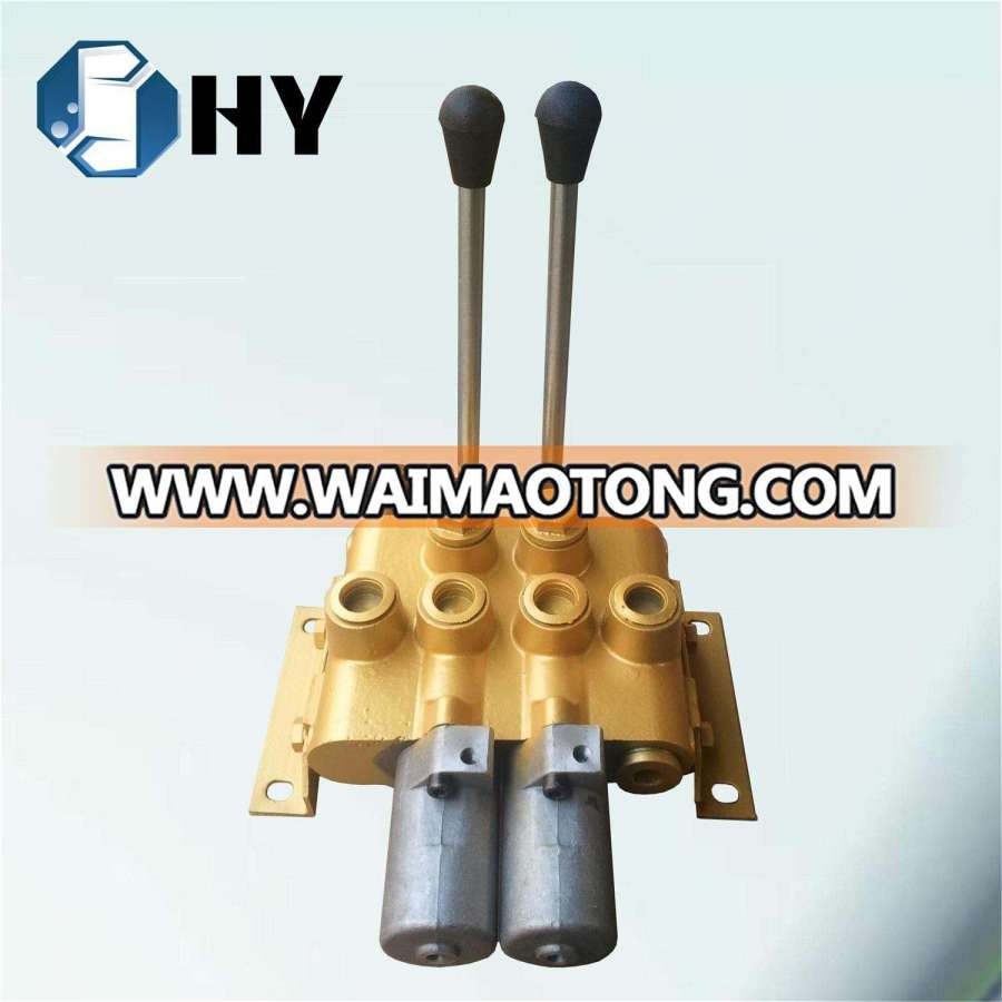 Air & Manual Control 2 Spool Valve Hydraulic Directional for Tipper